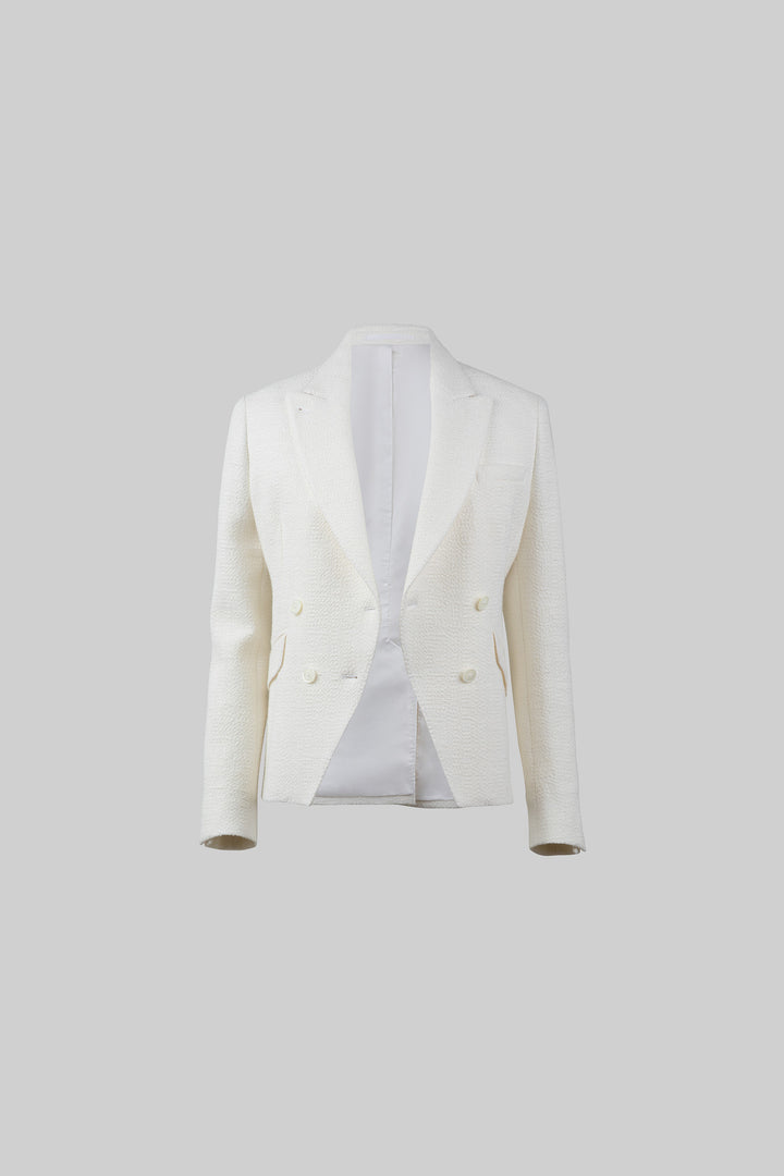 Bouclé Blanc Blazer