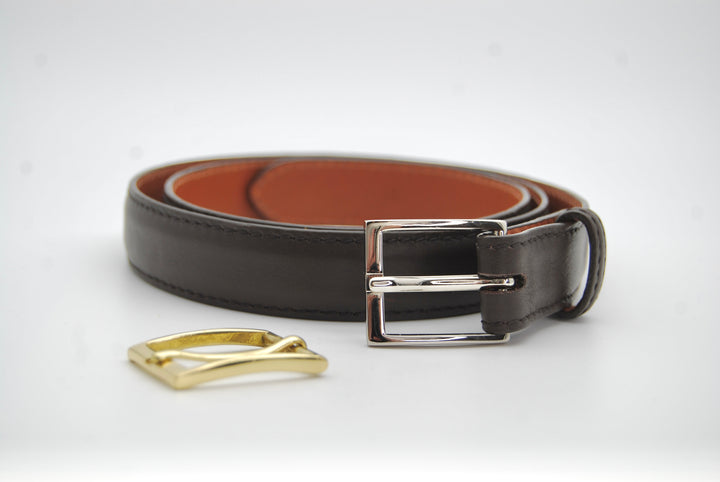 Belt - Italian Nappa Chocolate Brown