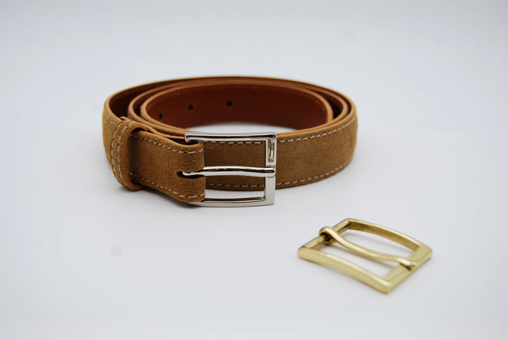 Belt - Italian Suede Camel