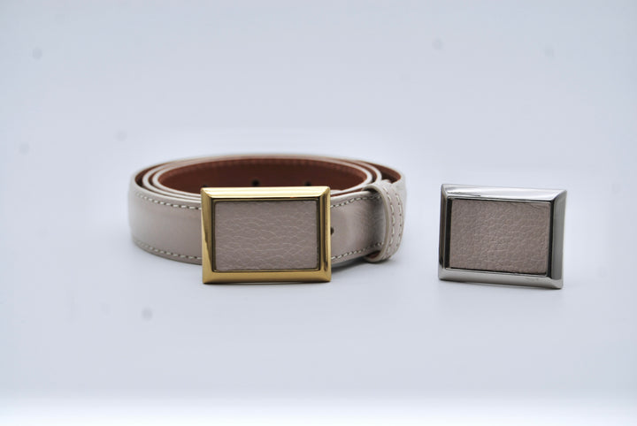 Belt - Italian Pebble Pale Mocha