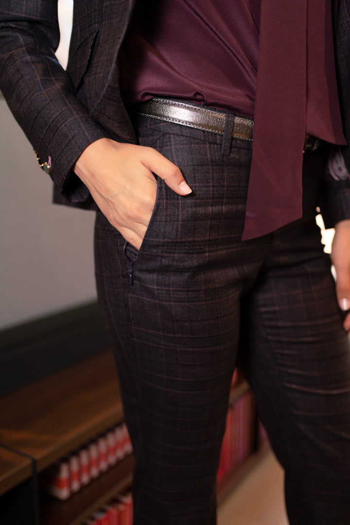 Flare Trouser - Soho Plaid