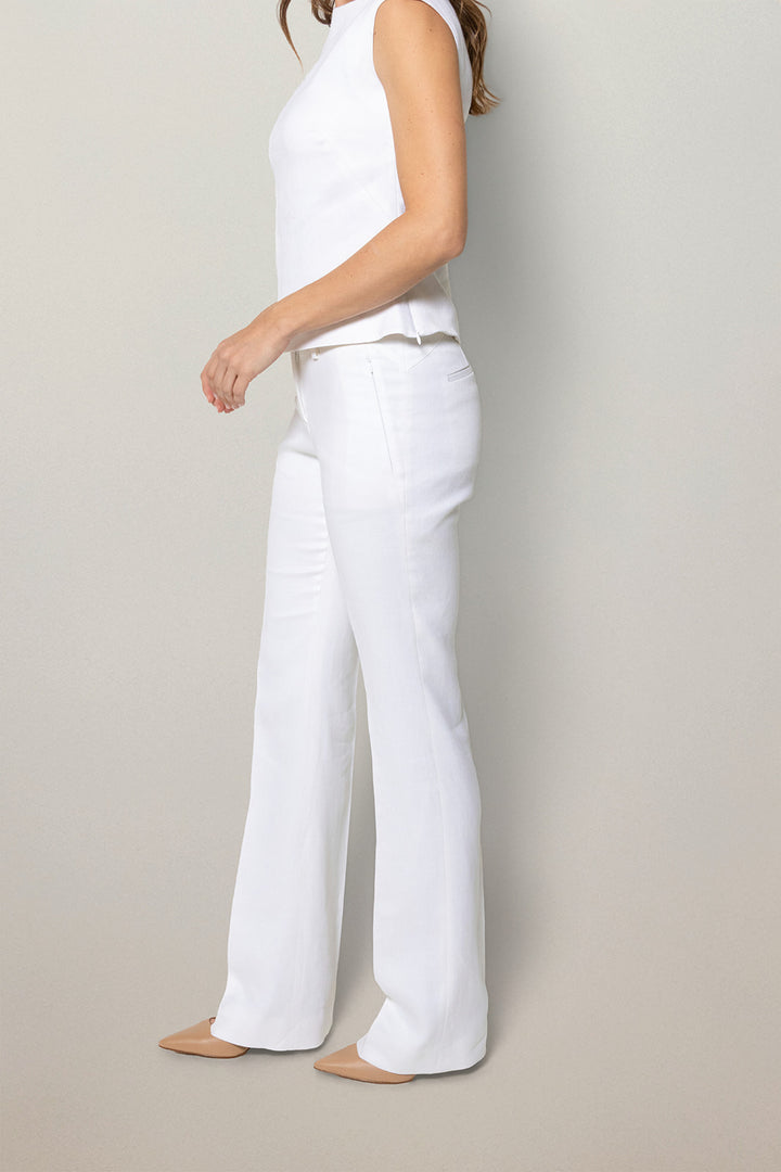 Flare Trouser - Cloud White