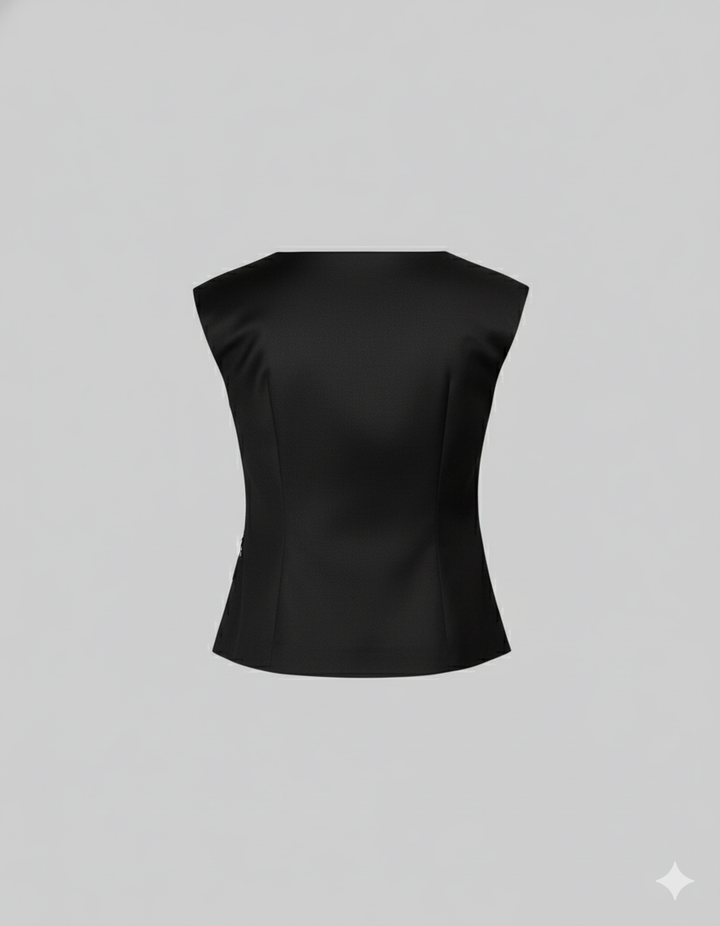 Bateau Neck Top - Black