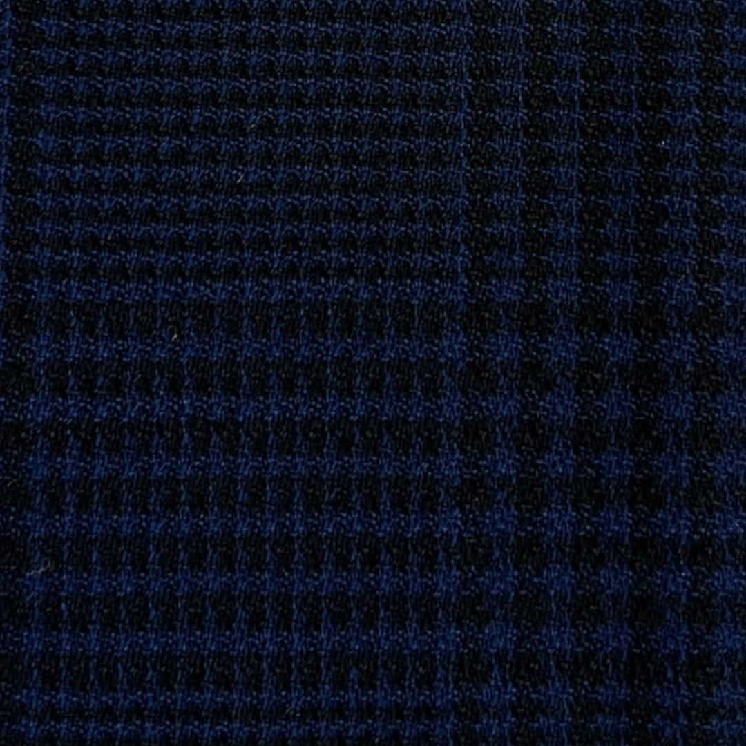 Flare Trouser - Glen Plaid Black and Navy