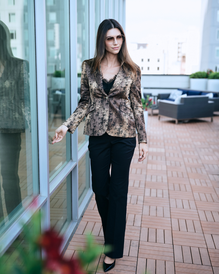 Blazer - Gilded Brushstroke