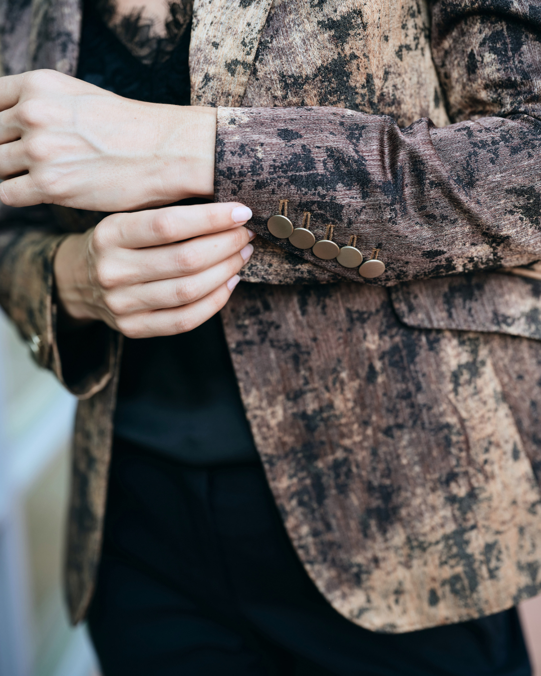Blazer - Gilded Brushstroke