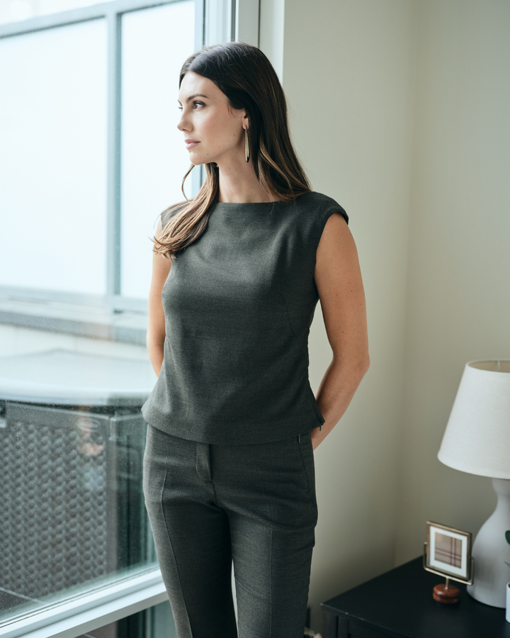 Bateau Neck Top - Loden