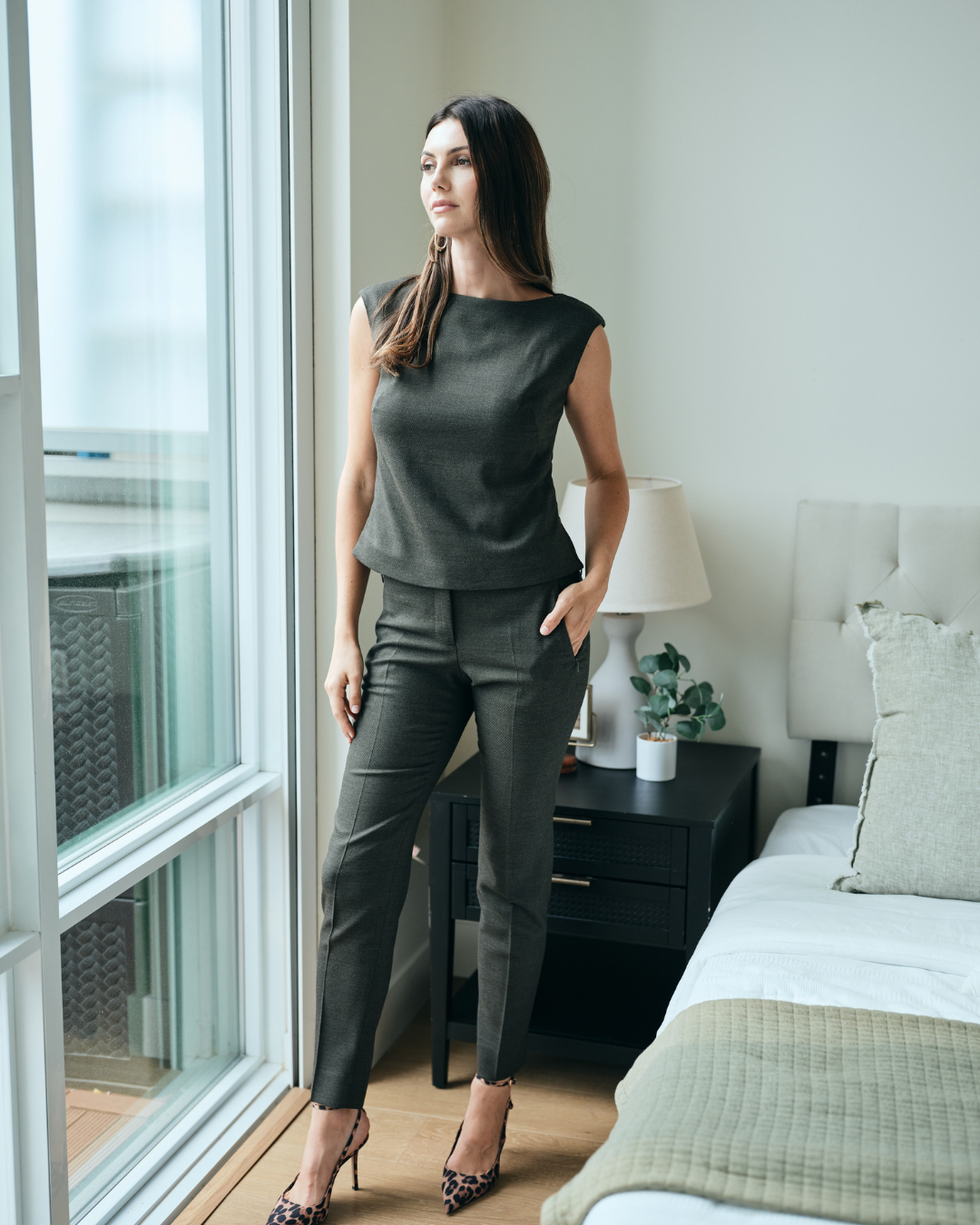 Bateau Neck Top - Loden