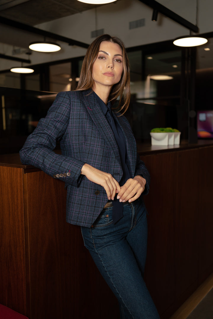 Madison Plaid Blazer