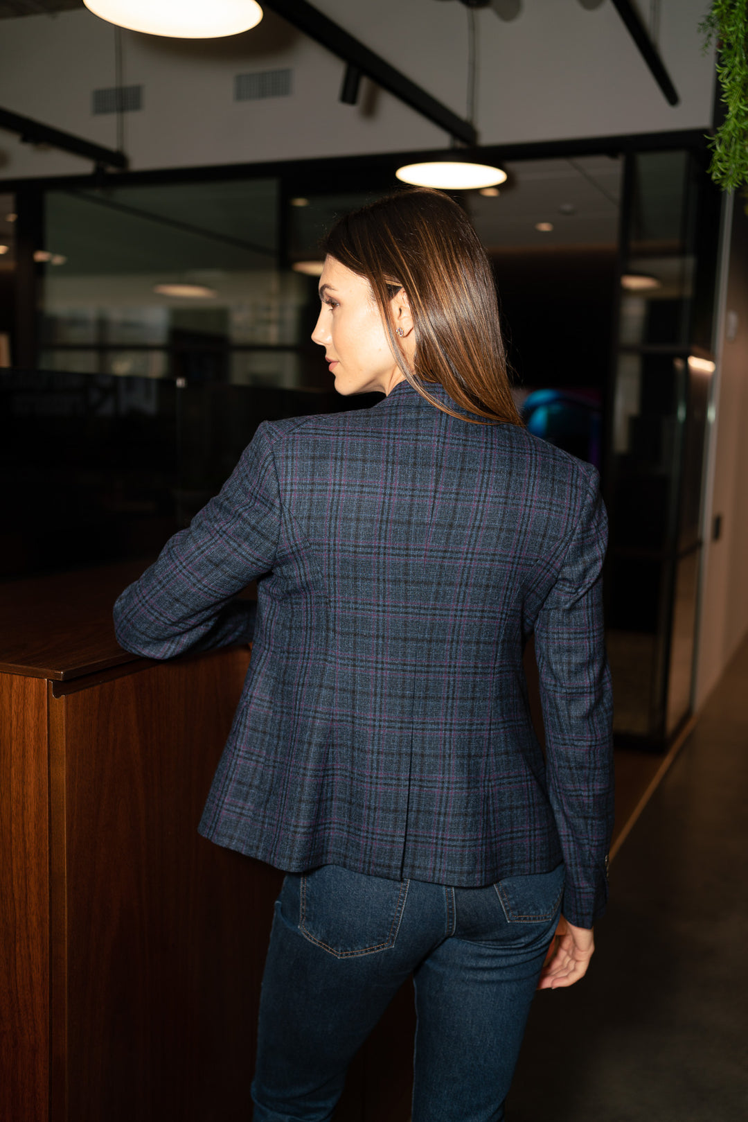 Madison Plaid Blazer