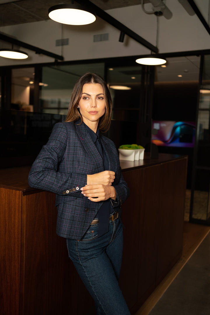 Madison Plaid Blazer