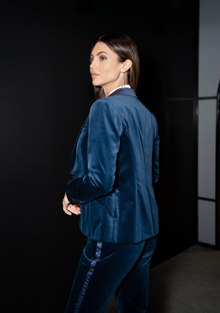 Tuxedo Jacket - Ink Velvet