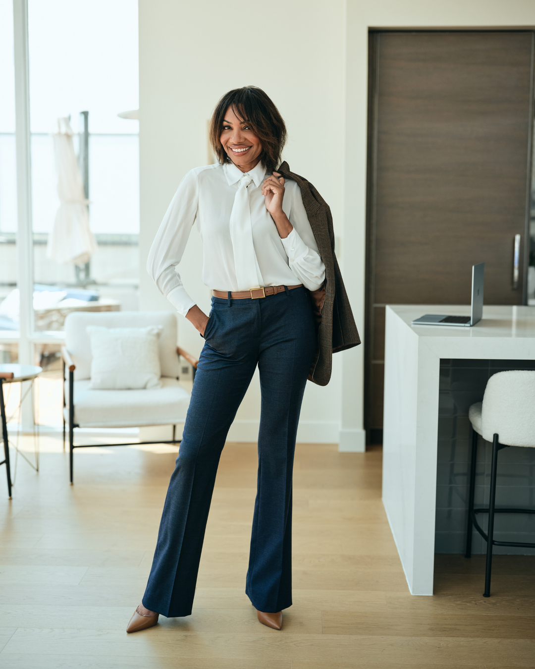 Flare Trouser - Blueprint