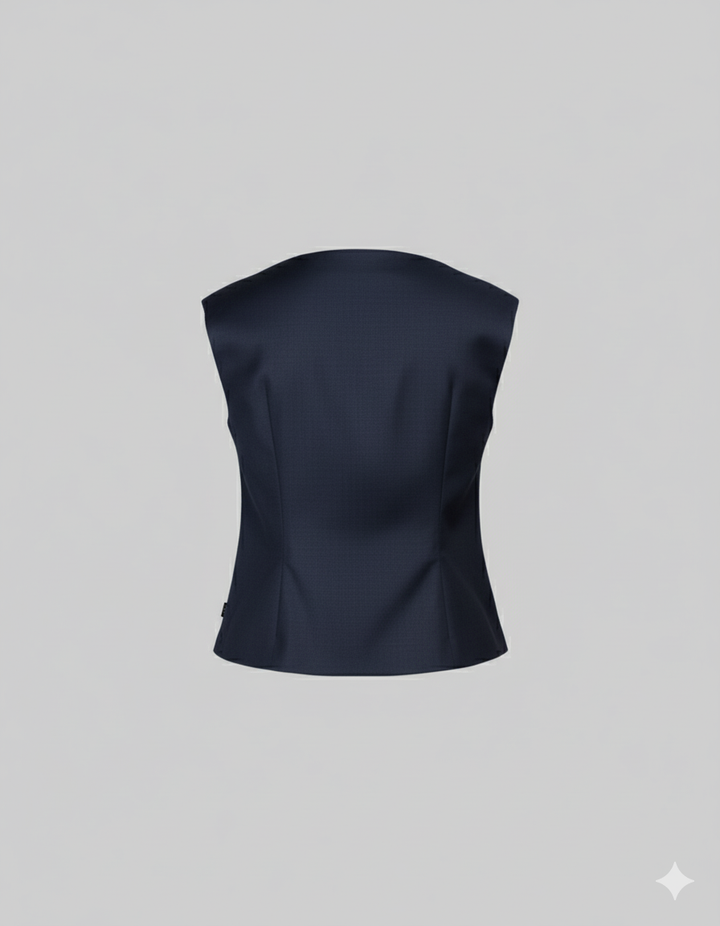 Bateau Neck Top - Navy
