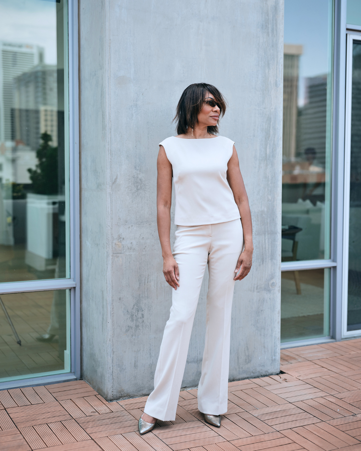 Flare Trouser - Gallery Beige