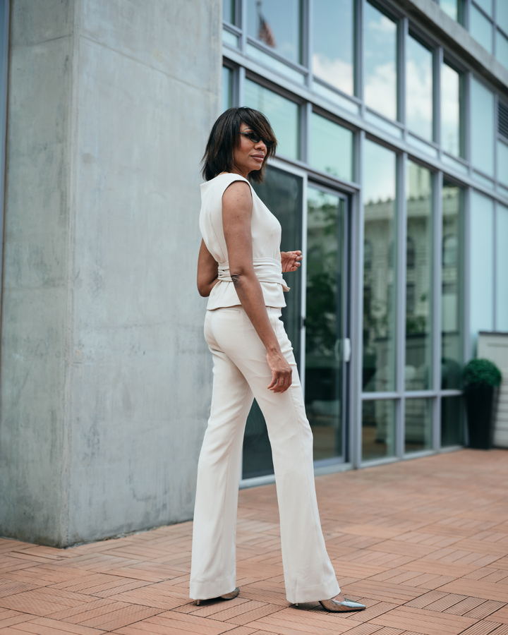 Flare Trouser - Gallery Beige