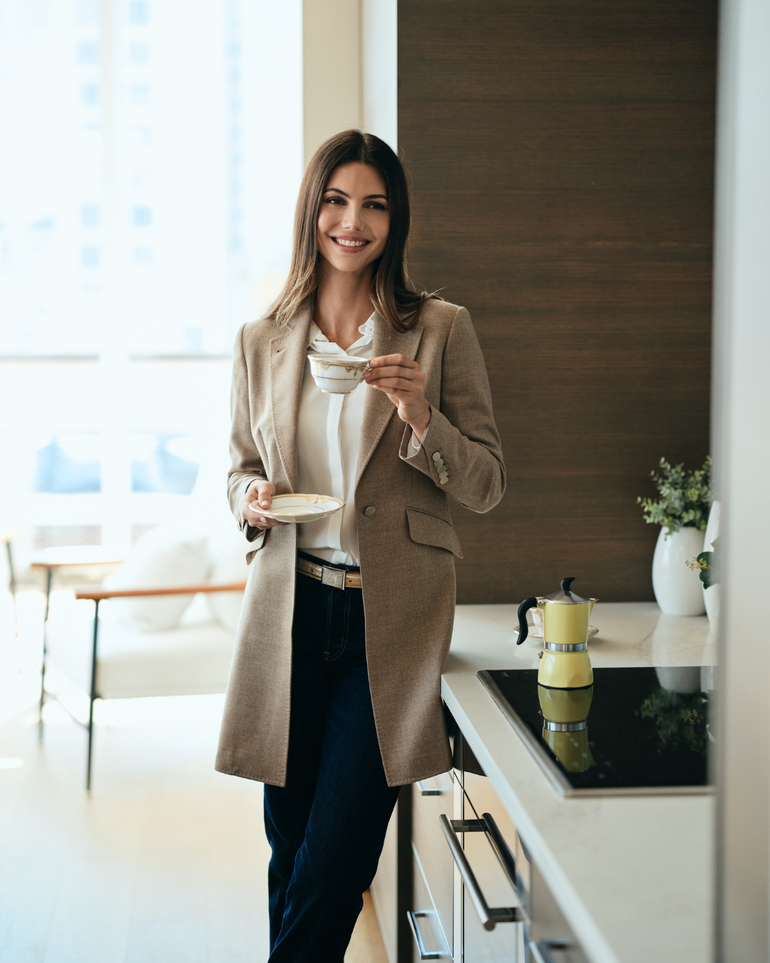 Duster Coat - Oatmeal Reserve