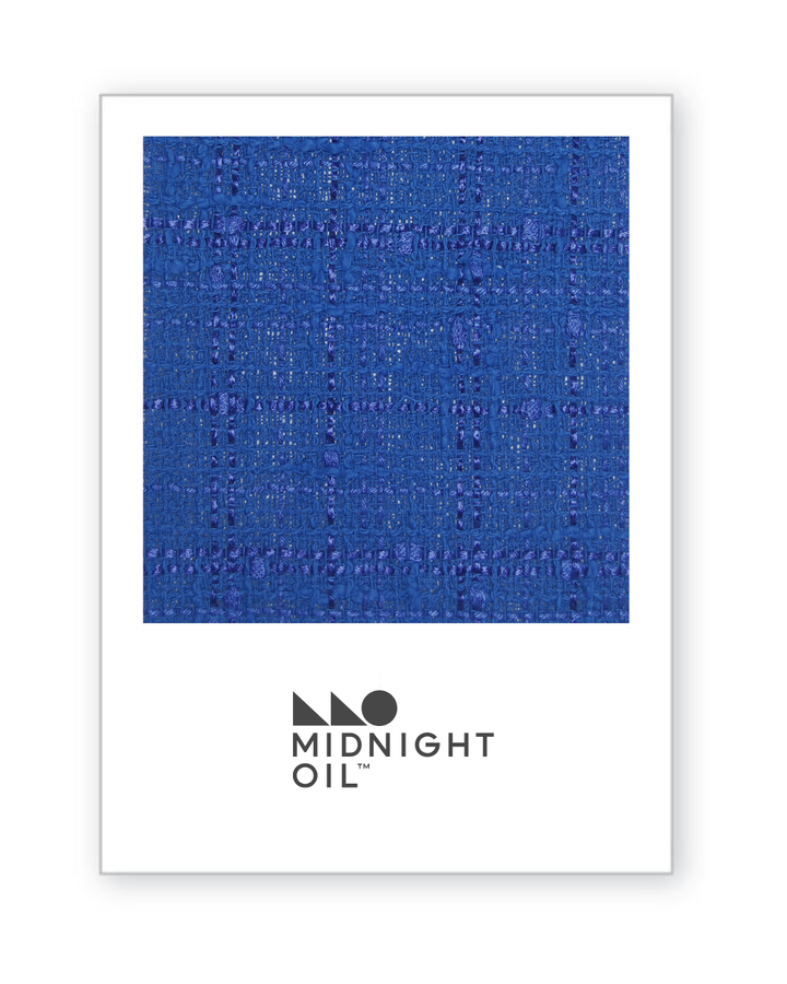 Bold Blue Summer Tweed Blazer Fabric