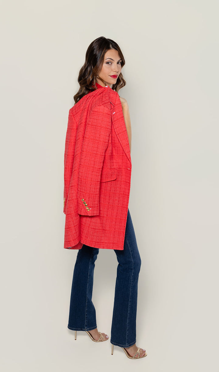PinkTweedDusterCoatWomens