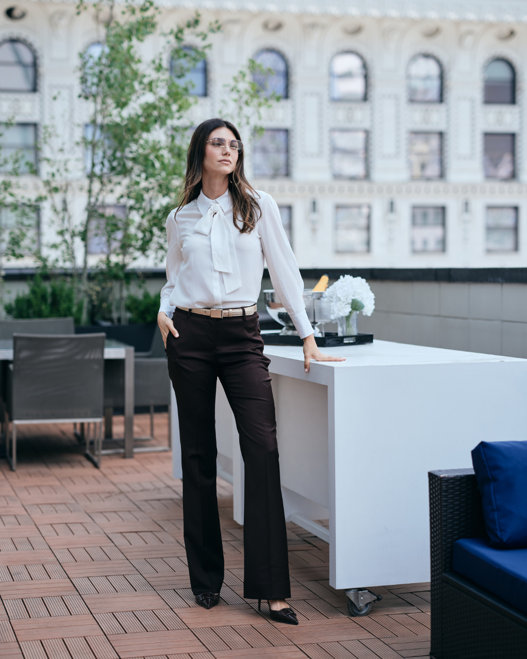 Flare Trouser - Walnut
