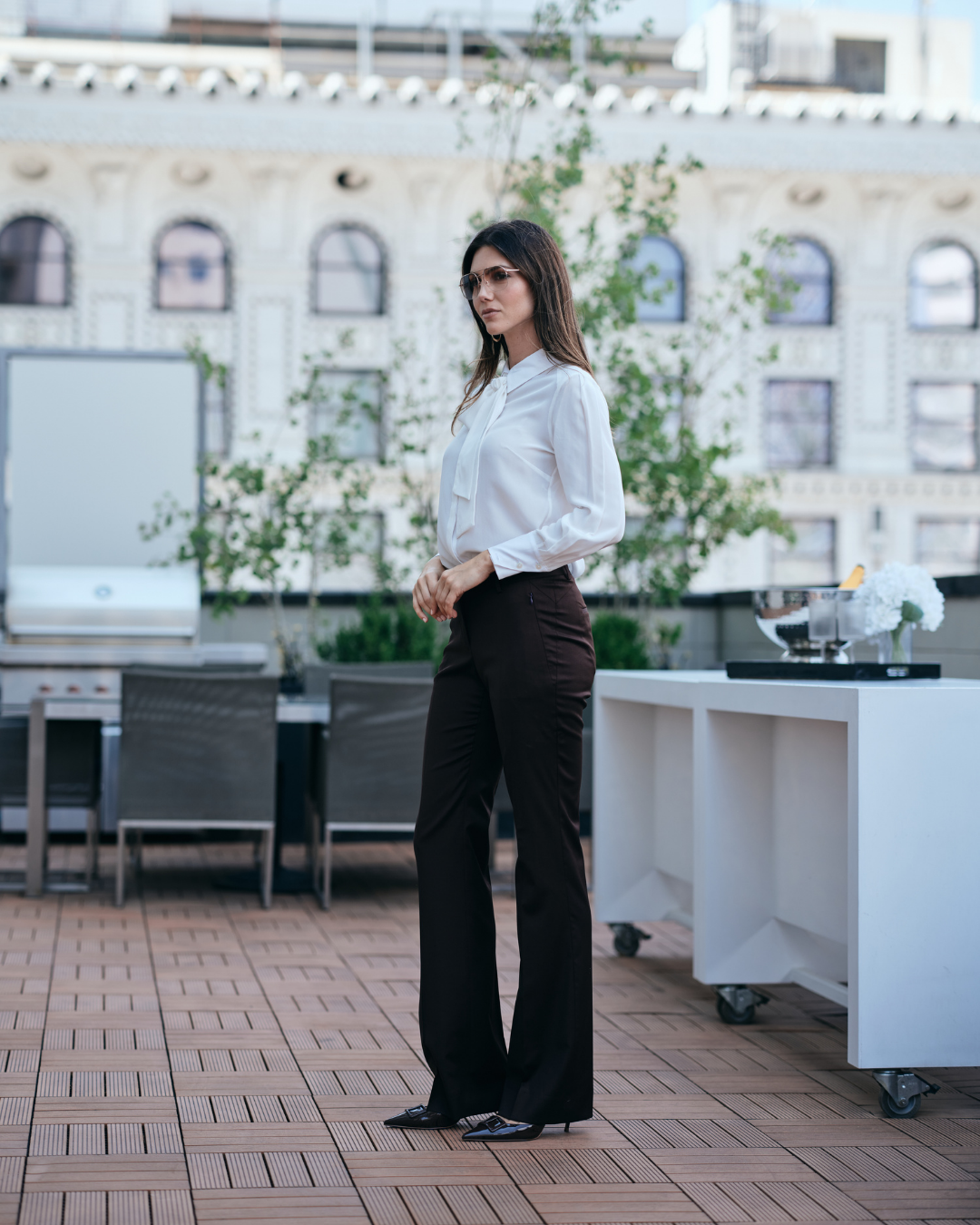 Flare Trouser - Walnut