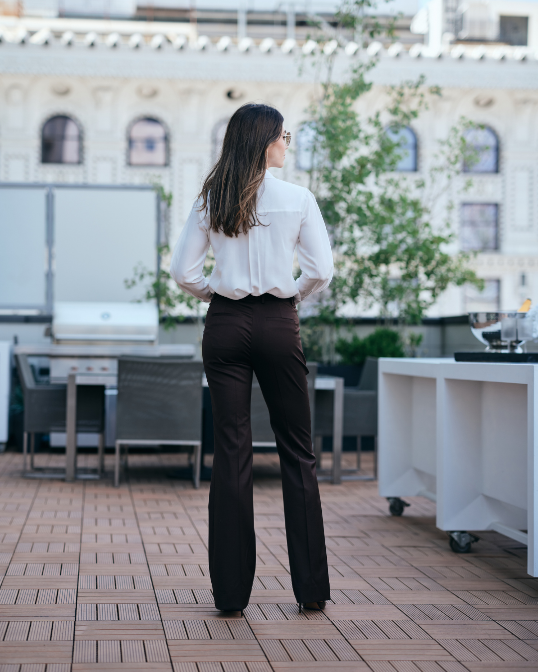 Flare Trouser - Walnut