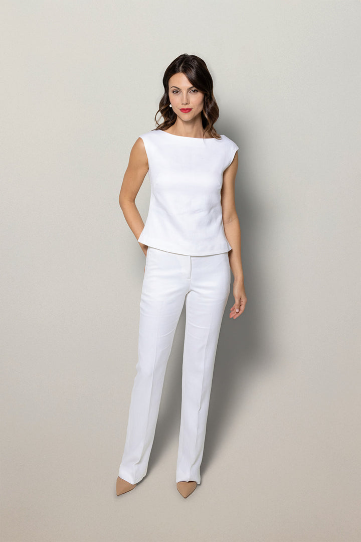 Flare Trouser - Cloud White
