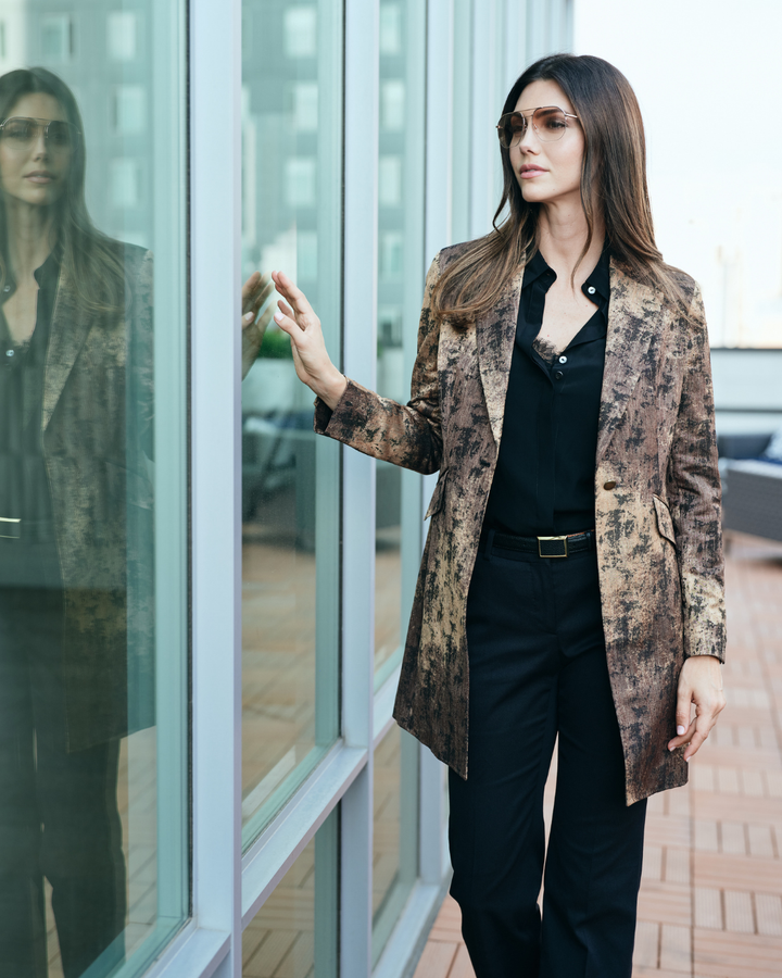 Duster Coat - Gilded Brushstroke