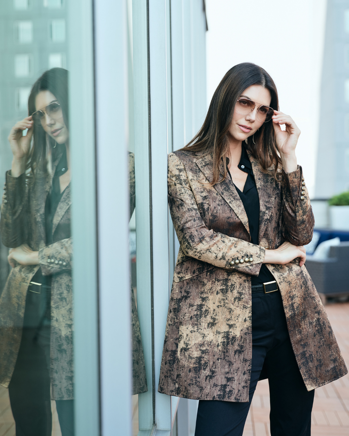 Duster Coat - Gilded Brushstroke