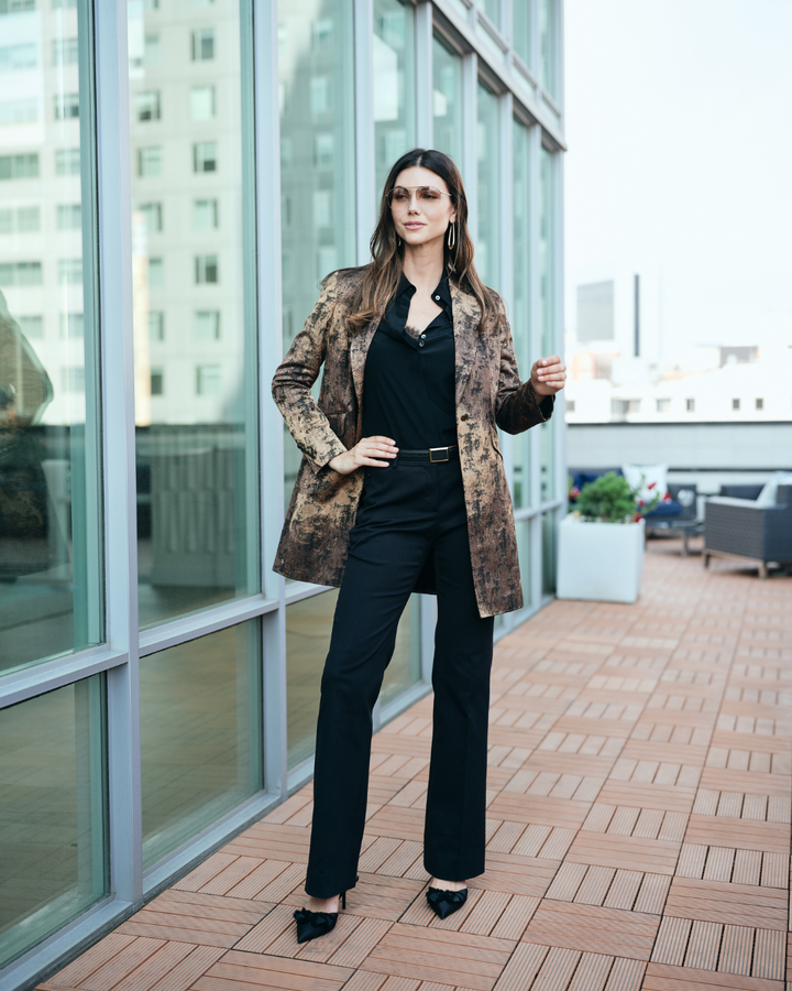 Duster Coat - Gilded Brushstroke