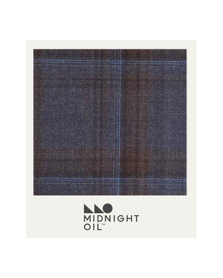 Bateau Neck Top - Boardroom Blue Plaid