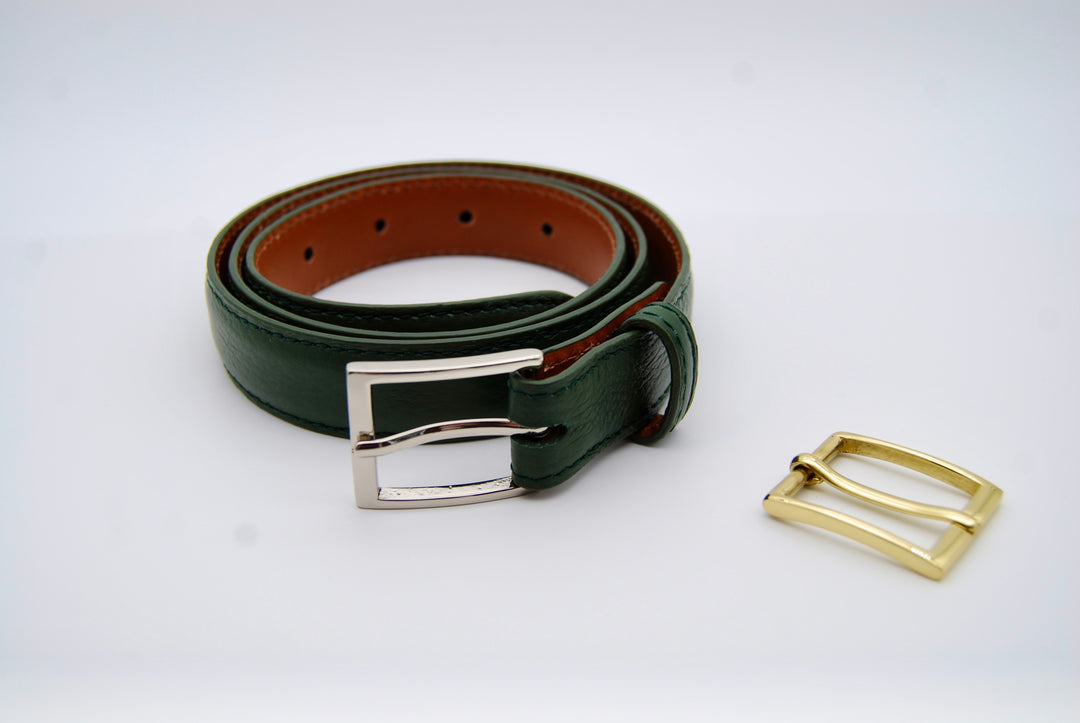 Belt - Italian Pebble Loden Green