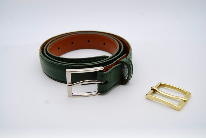 Belt - Italian Pebble Loden Green