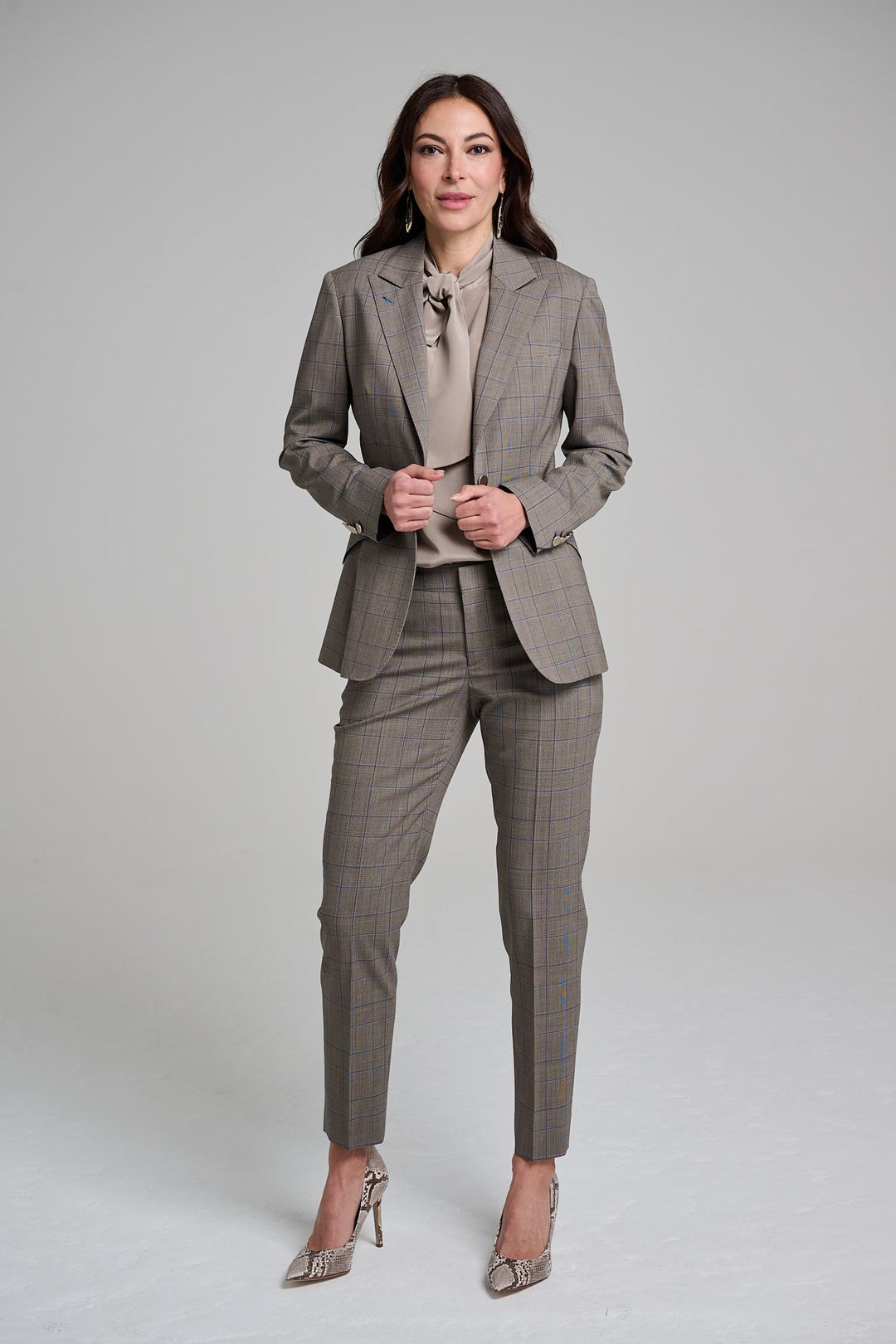Ankle Pant - Firenze Brown Glen Plaid